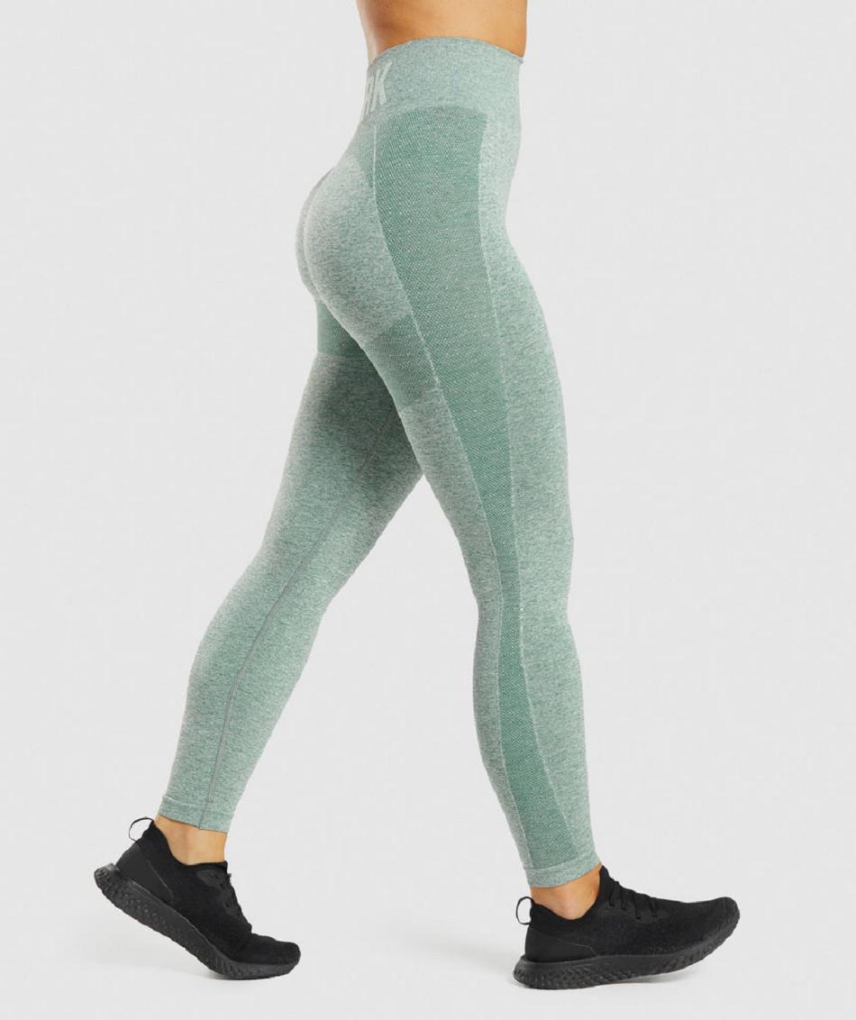 Gymshark Flex High Waisted Ženske Tajice Zelene | HR 3965QMA